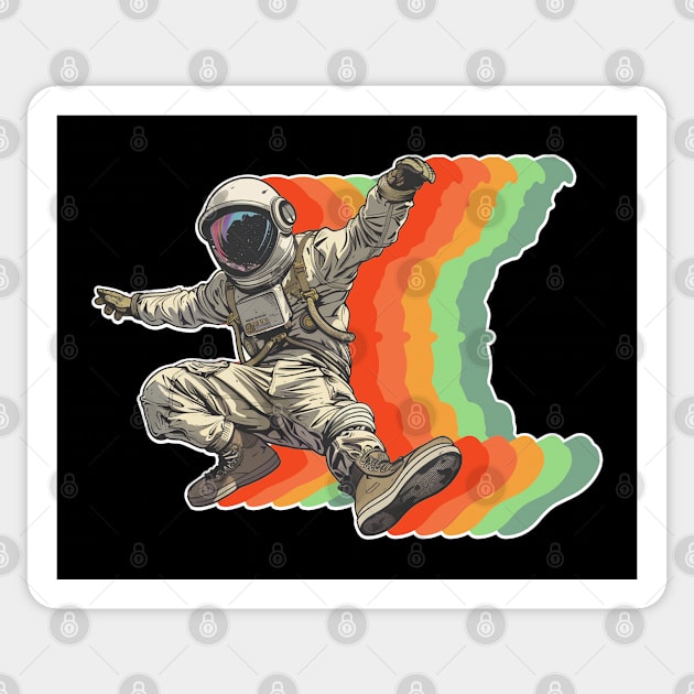 Astronaut Color Sticker by NineBlack